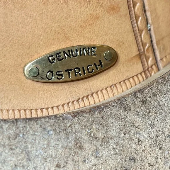 Belvedere Florence Ostrich Leather Black Loafer 10M - Picture 8 of 8